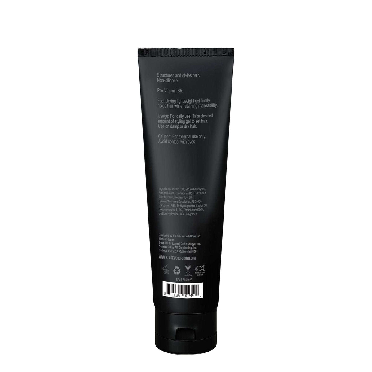 Doba BioFuse Hair Sculpting Gel jar with a black lid and clear container showing the gel inside.