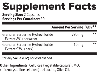 Exuvital Berberine supplement for weight management, featuring a bottle with capsules and label on a neutral background.