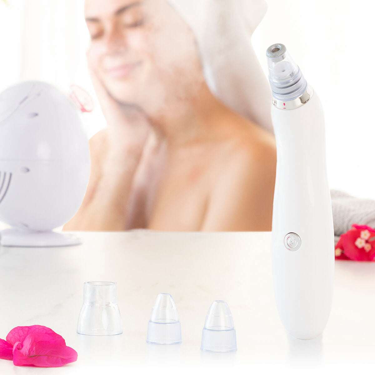 Electric Facial Blackhead Cleaner Pack and Zenpure CBD Facial Cleansing Gel 200 ml InnovaGoods-15