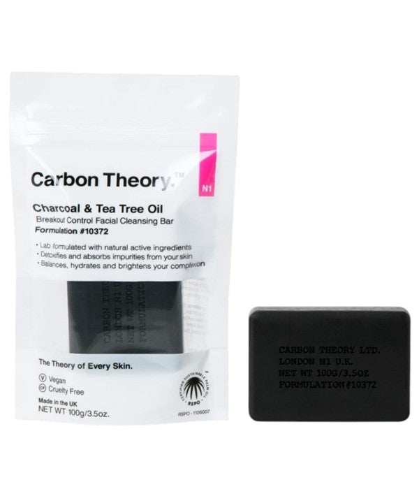 Carbon Theory Charcoal And Tea Tree Oil Anti Breakout Facial Cleansing Bar-0
