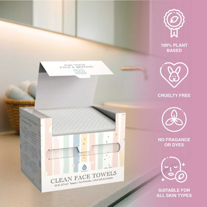 Glow & Go Skincare Essentials Bundle: Nano Facial Steamer + Clean Facial Towels-4