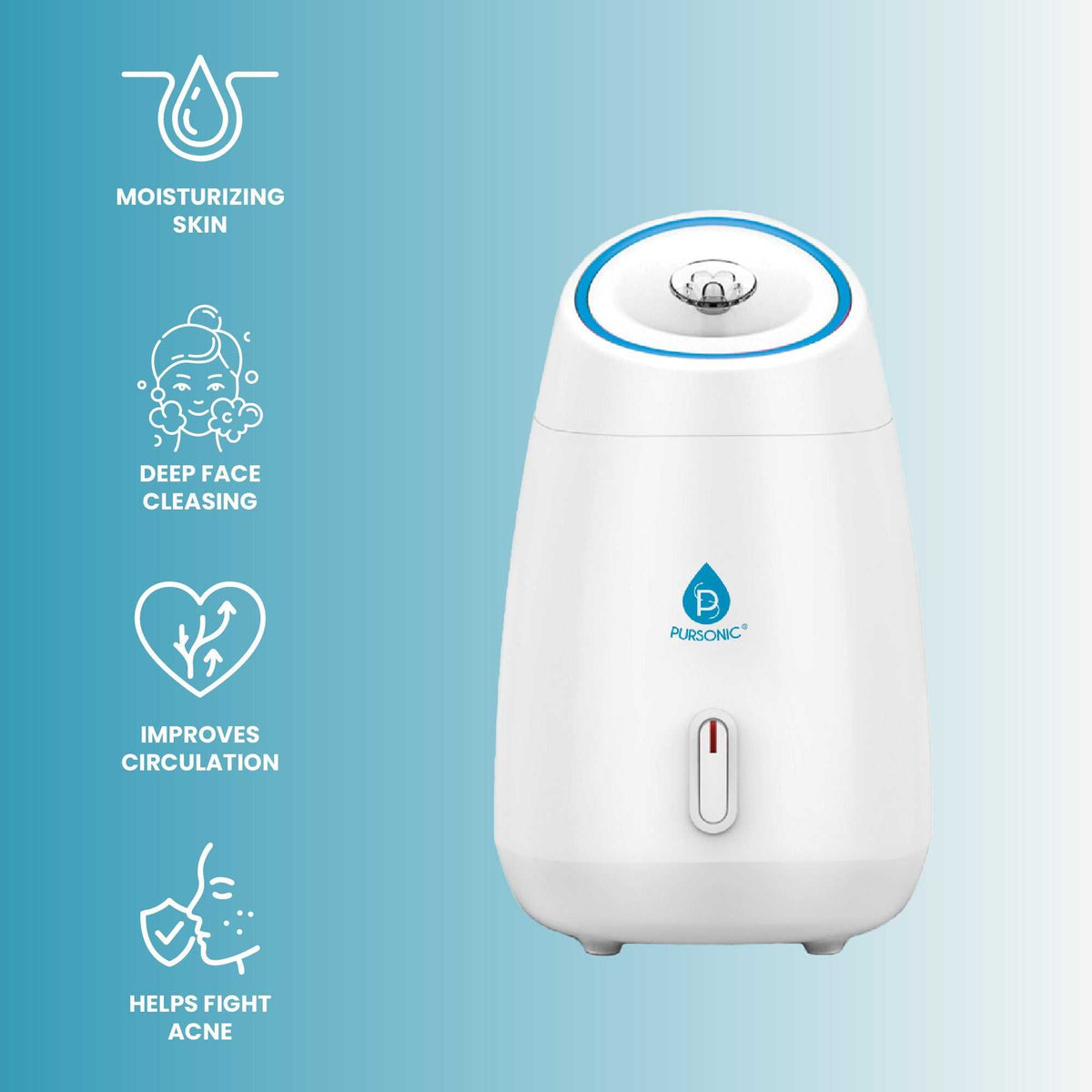 Glow & Go Skincare Essentials Bundle: Nano Facial Steamer + Clean Facial Towels-2