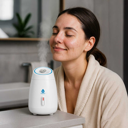 Glow & Go Skincare Essentials Bundle: Nano Facial Steamer + Clean Facial Towels-1