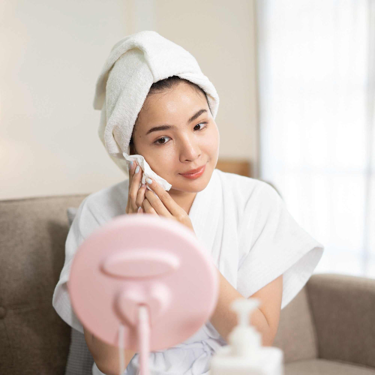 Glow & Go Skincare Essentials Bundle: Nano Facial Steamer + Clean Facial Towels-3