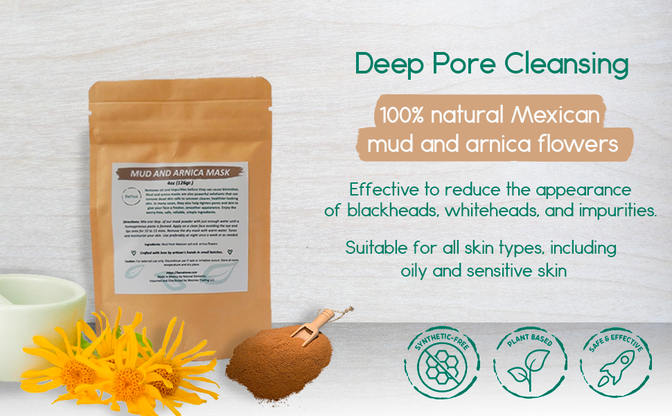 Activated Charcoal + Mud & Arnica Facial Masks Bundle-3