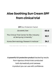 Crème Solaire Apaisante à l'Aloe SPF50+/ PA+++