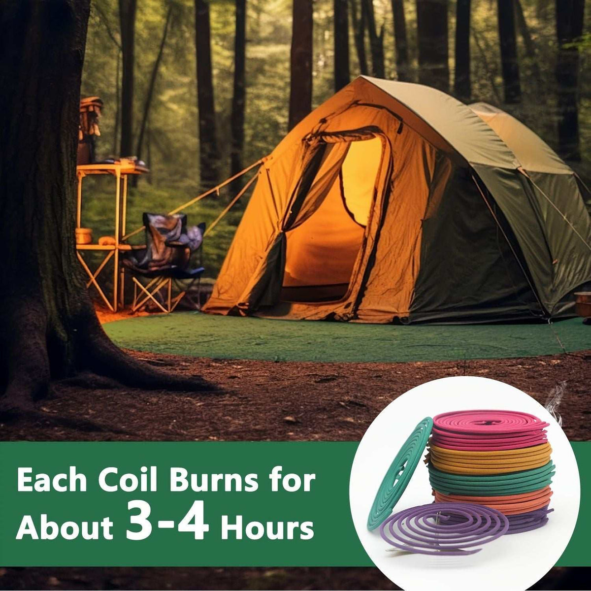 Set of 50 Doba spiral incense coils in lemongrass, rose, jasmine, lavender, and orange for aromatherapy, meditation, and air purification.