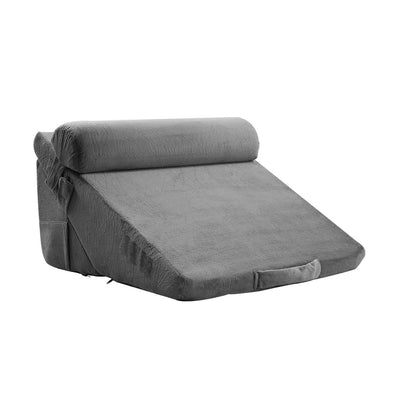 Doba bed wedge pillow set with adjustable foam supports and washable covers, ideal for sleep relief from acid reflux and back pain.