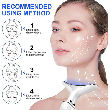 Doba VYSN GlowTone electronic neck and face massager with vibration nodes for lifting and wrinkle reduction.