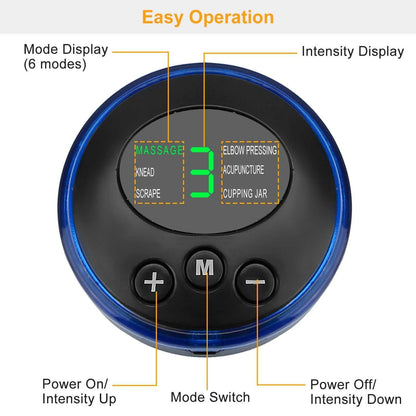 Doba EMS foot massage pad with electric stimulator for muscle relaxation, pain relief, and leg reshaping.