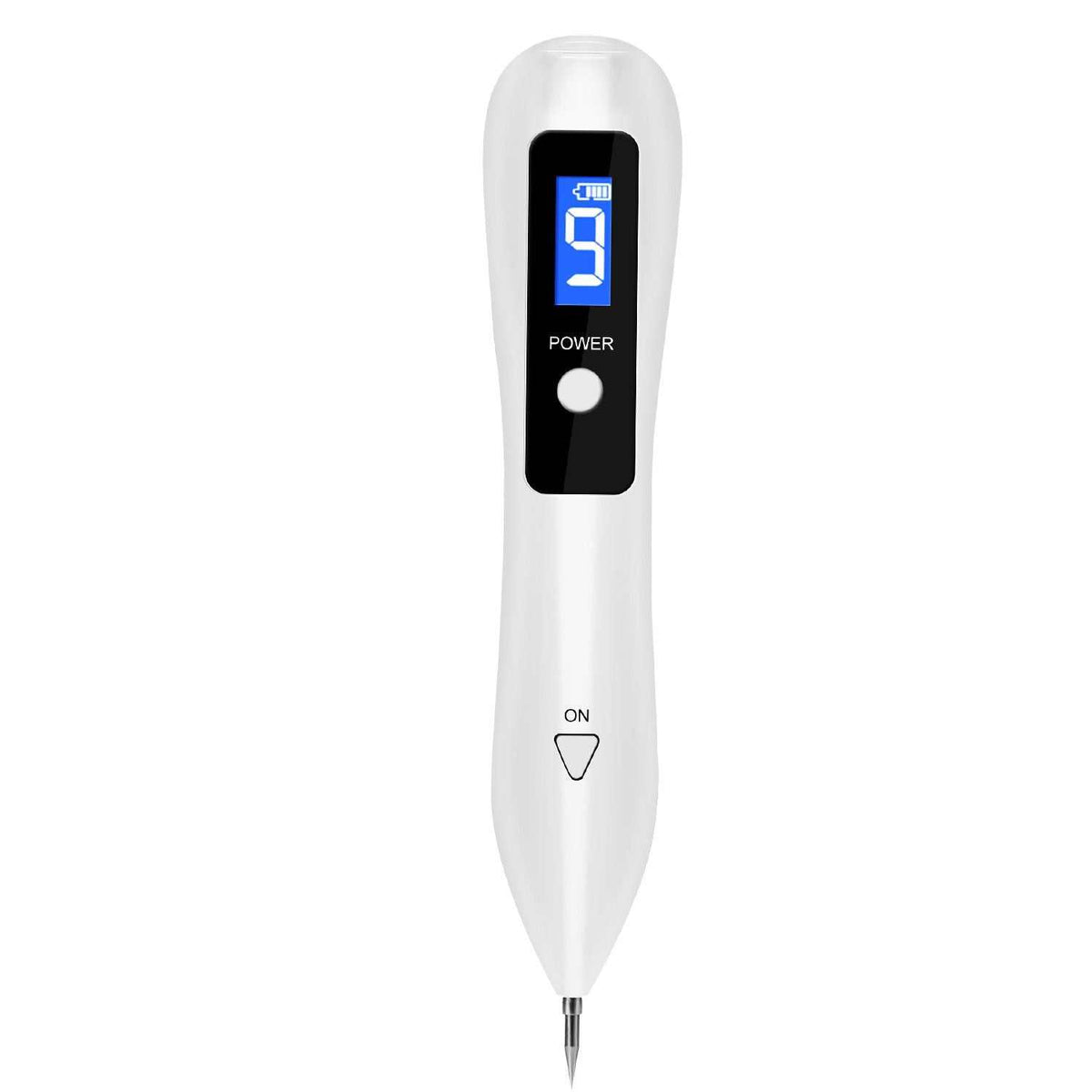 Doba skin tag repair kit with portable LCD display, USB charging, multi-level settings, and six replaceable needles for home use