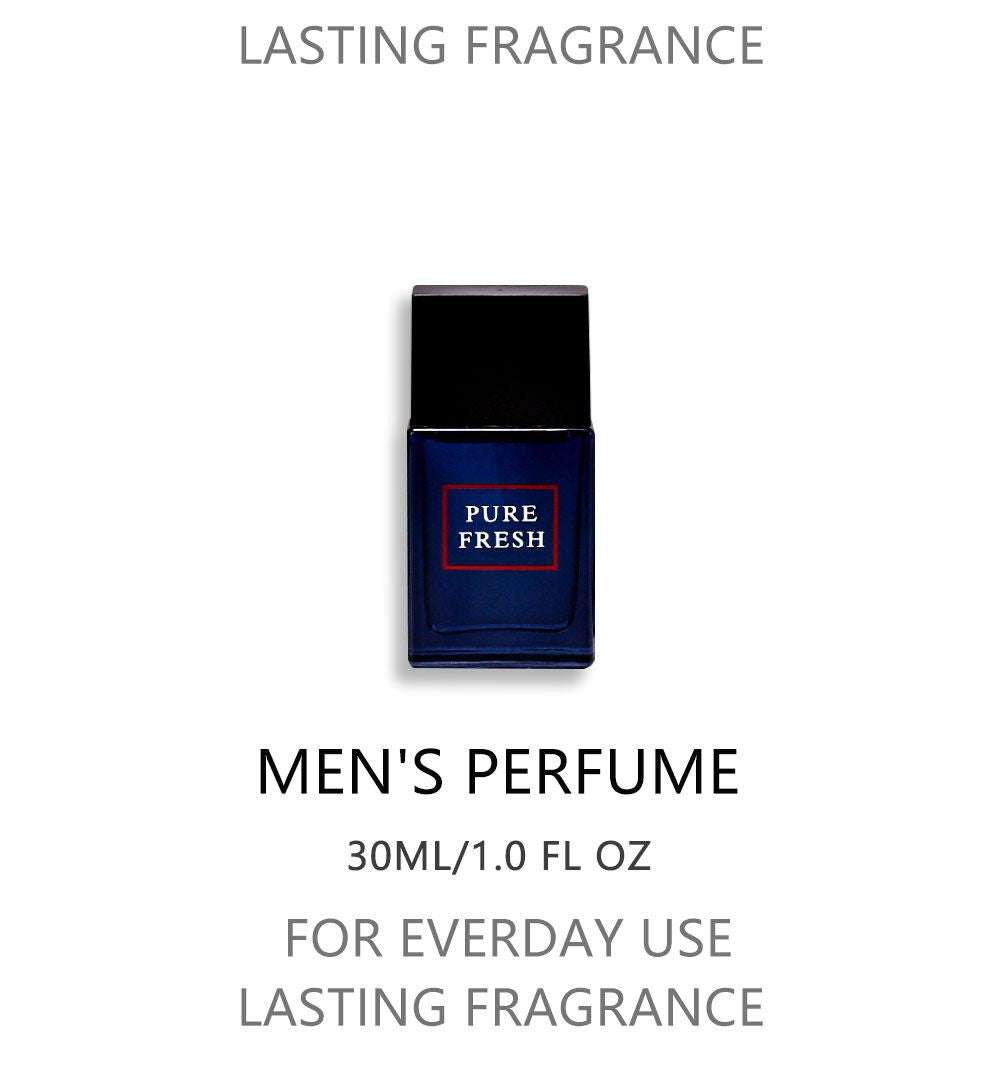 Doba 4-piece men's Eau de Toilette spray set with four different fragrances in 1.02 Fl Oz bottles, displayed in a gift box.