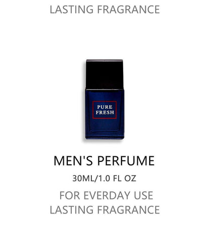 Doba 4-piece men's Eau de Toilette spray set with four different fragrances in 1.02 Fl Oz bottles, displayed in a gift box.