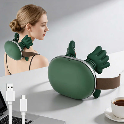 Doba cordless neck massager with heat and deep tissue therapy, showing its ergonomic design for neck and shoulder pain relief.