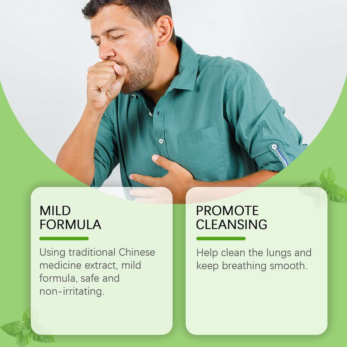 Doba Googeer Mullein Leaf Lung Clearing Drops bottle with label, dietary supplement for respiratory health and body treatment.