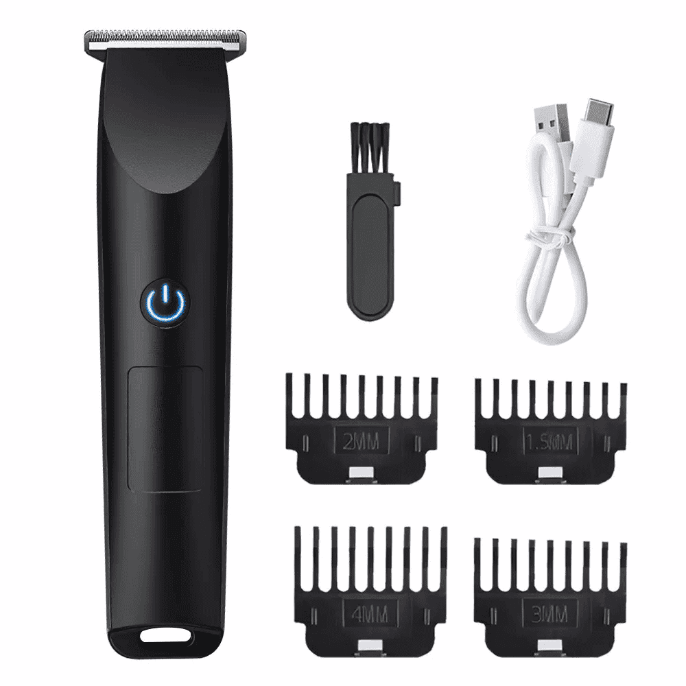 Doba Men Pro Electric Hair Clippers and Beard Trimmer in black, featuring adjustable blades and ergonomic design.