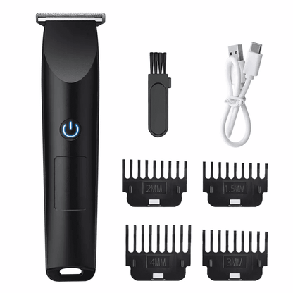 Doba Men Pro Electric Hair Clippers and Beard Trimmer in black, featuring adjustable blades and ergonomic design.