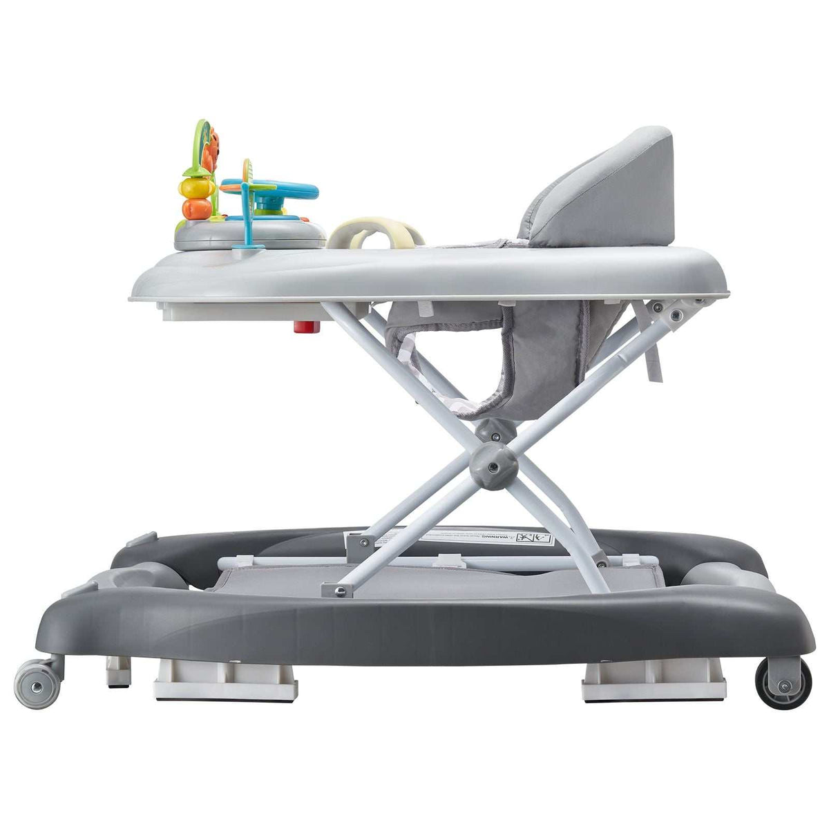 Doba 4-in-1 baby walker with foldable design, adjustable height, music and toys tray, on wheels, suitable for toddlers 6-24 months