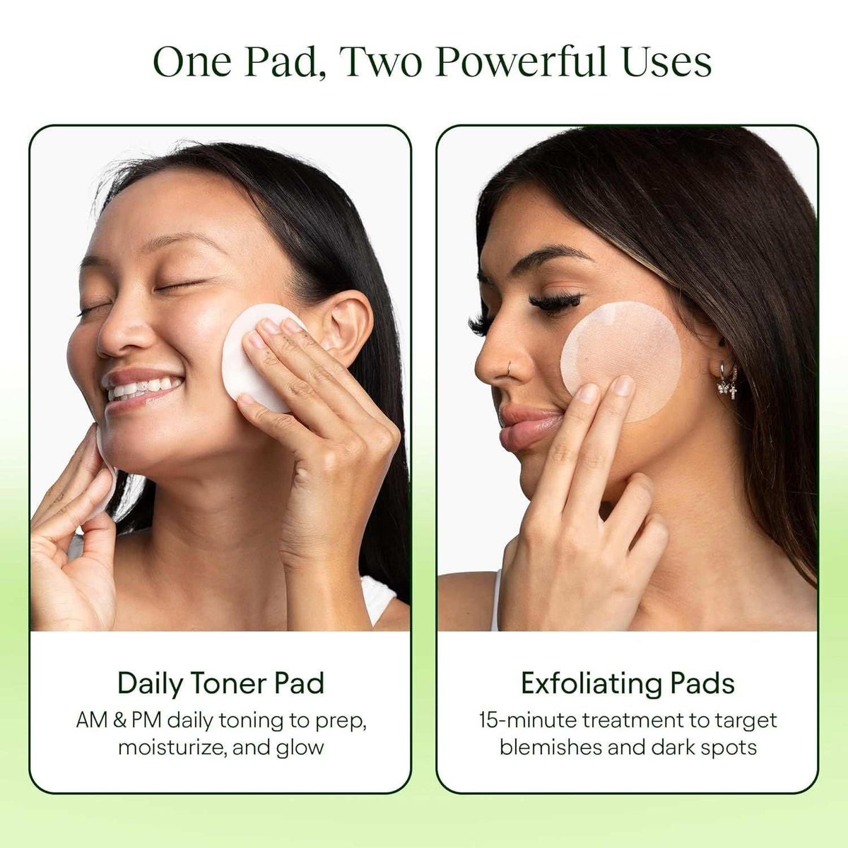 Doba JiYu Toning Polish Pads featuring snail mucin, niacinamide, peptides, and centella for hydrating skincare treatment.