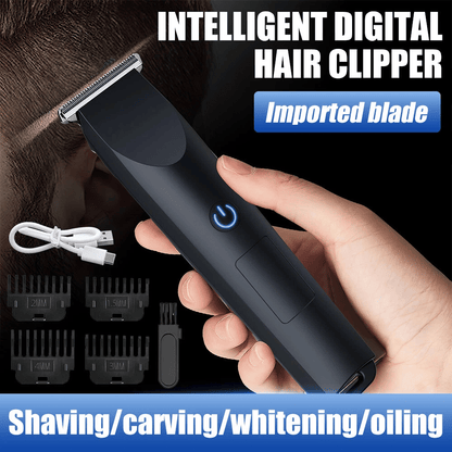 Doba Men Pro Electric Hair Clippers and Beard Trimmer in black with adjustable blades and ergonomic design.