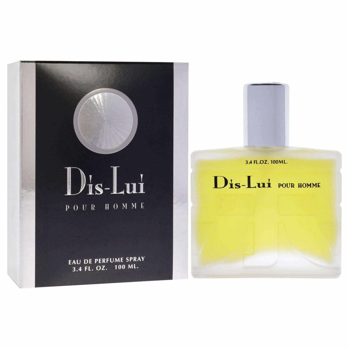 Doba Dis Lui by YZY Perfume for Men, 3.4 oz Eau de Parfum spray, featuring sleek bottle and modern design.