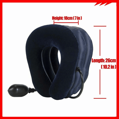 Doba cervical neck traction device collar brace for pain relief and neck support, featuring adjustable straps and comfortable design.