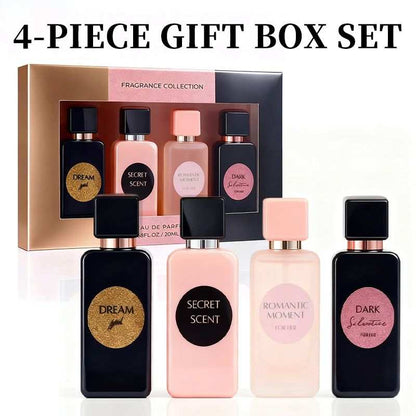Doba 4-piece women's perfume gift set with long-lasting sweet and fresh scents, perfect for holidays, dates, and parties.