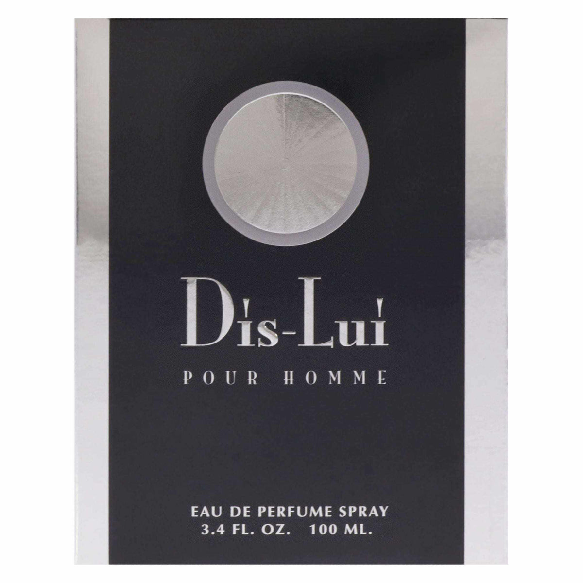 Doba Dis Lui by YZY Perfume for Men 3.4 oz EDP spray, featuring a sleek bottle with a modern design and metallic accents.