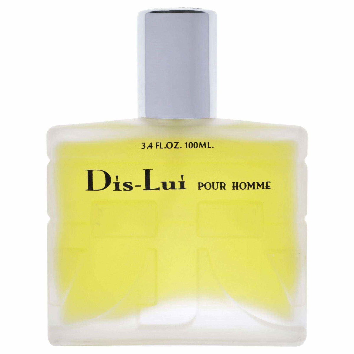Doba Dis Lui by YZY Perfume for Men 3.4 oz EDP spray bottle with sleek design and black cap.