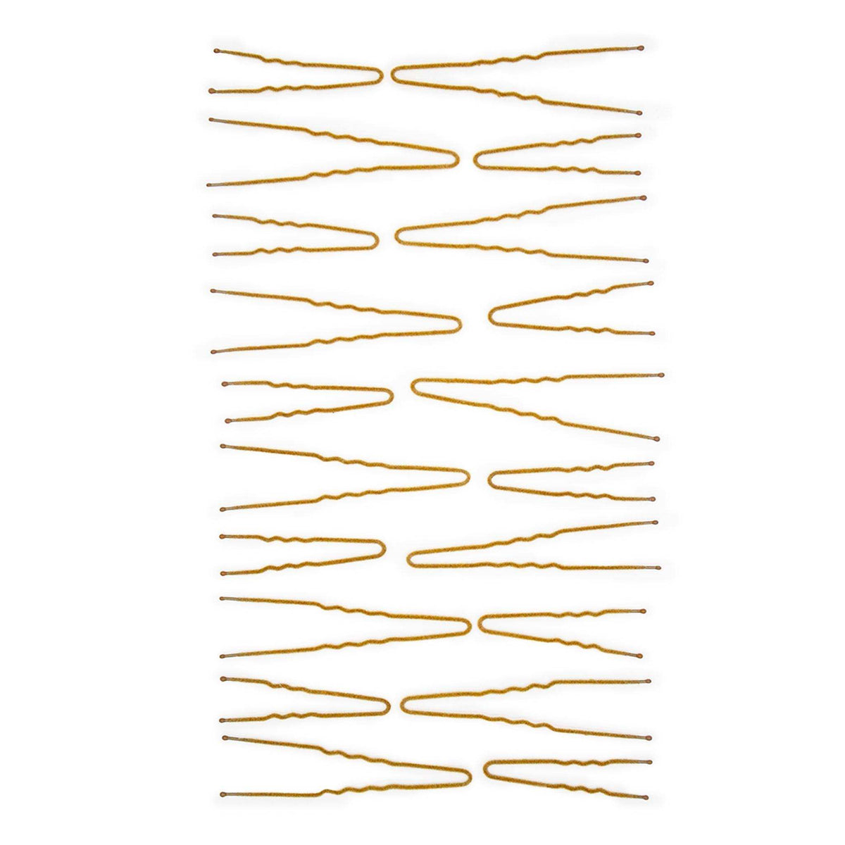 Set of Frenchies Blonde Velvet Hairpins in light brown velvet-coated metal with rounded tips for gentle, non-slip hold.