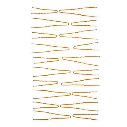 Set of Frenchies Blonde Velvet Hairpins in light brown velvet-coated metal with rounded tips for gentle, non-slip hold.