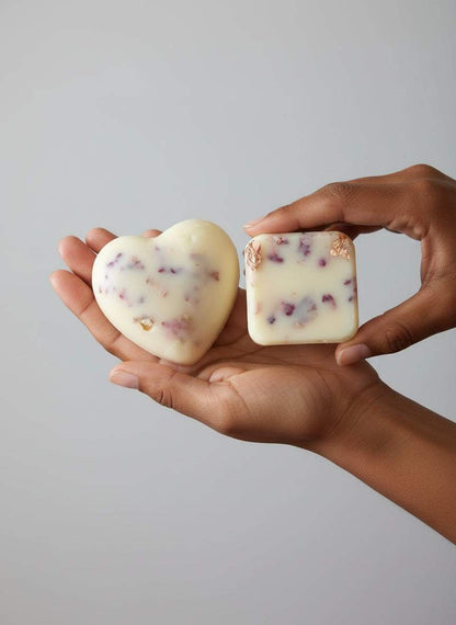 Lotion Bar with Rose Petals-1