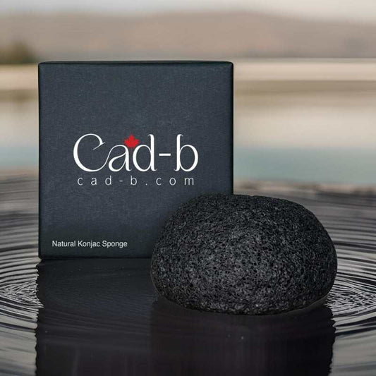 Natural Cad b Konjac Sponge for gentle facial exfoliation and smooth skin, soft natural fiber facial cleansing accessory.